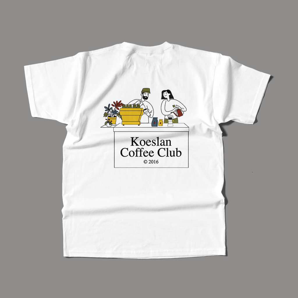 T-Shirt Putih Koeslan Coffee Club